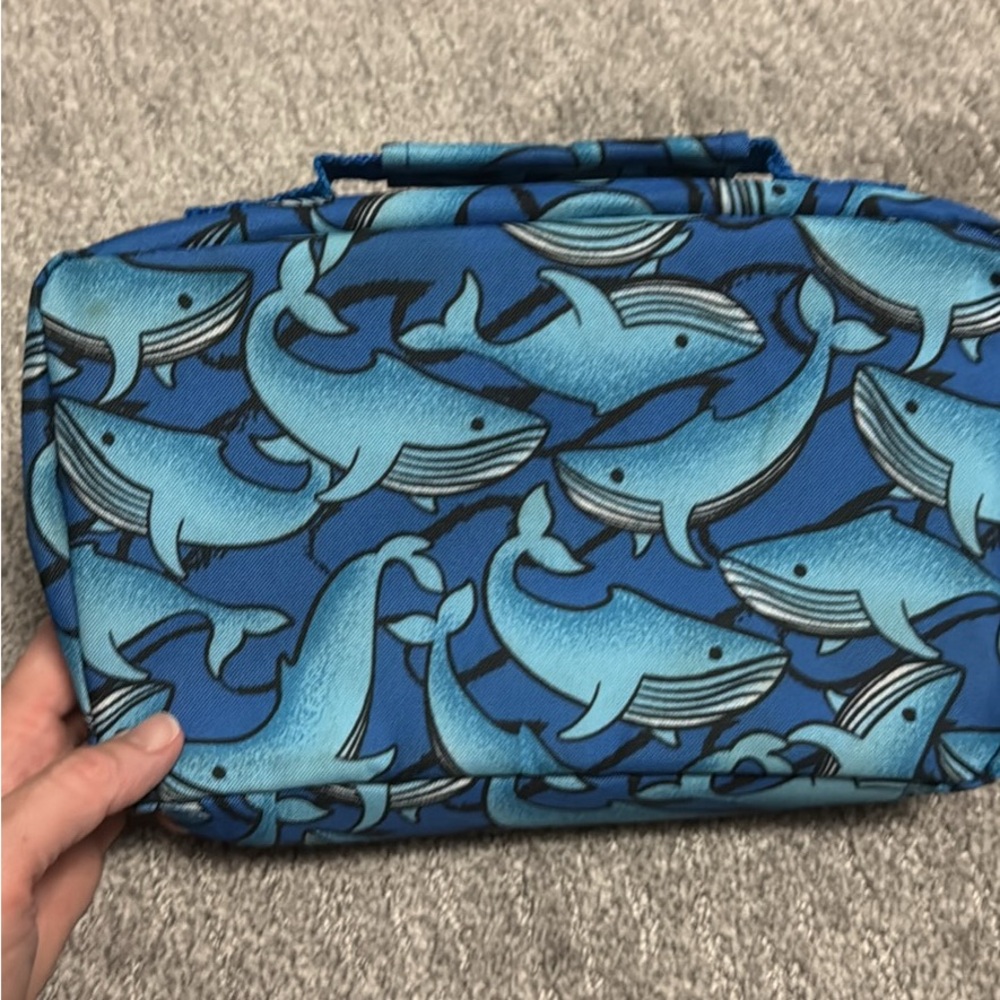 Blue Whale Print Kids Lunchbox - Picture 3 of 4